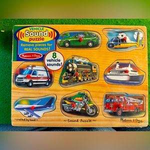 New in Plastic Melissa & Doug Sound Puzzle